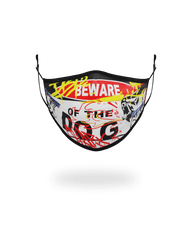 ADULT BEWARE OF THE DOG FORM-FITTING FACE MASK