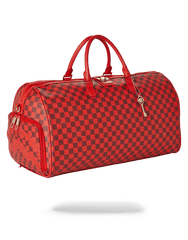 SHARKS IN PARIS DUFFLE (RED CHECKERED EDITION)