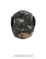 GOLD STENCIL CAMO AVIATOR HAT