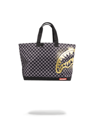 SHARKS IN PARIS GOLD STENCIL TOTE