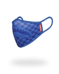 SHARKS IN PARIS (BLUE) FORM-FITTING MASK