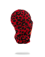 RED LEOPARD GOLD SHARK MOUTH SKI MASK