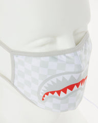 SHARKS IN PARIS (WHITE) FORM-FITTING MASK