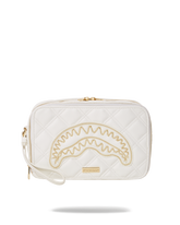 RIVIERA LE BLANC GOLD CHAIN SHARK TOILETRY BAG