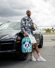 PANDA COZY VELOUR FUR BACKPACK