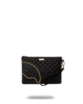 LEVELED UP SPLIT QUILT SHARK CROSSOVER CLUTCH