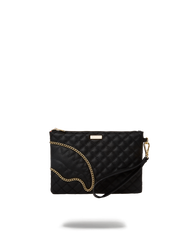 LEVELED UP SPLIT QUILT SHARK CROSSOVER CLUTCH