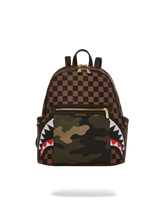 EXTERIOR GOLD ZIP POCKET SHARKS IN PARIS SAVAGE BACKPACK