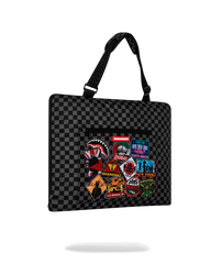 GLOBAL MOGUL UNLIMITED MILES PACKABLE BEACH MAT BLANKET WATER RESISTANT CONVERTIBLE TOTE