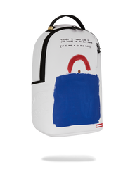 KEITH HARING BIG BLUE PURSE ART BACKPACK