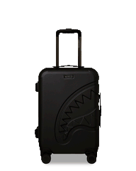 REALITY CHECK SHARKITECTURE CARRY-ON JETBLACK LUGGAGE (GUNMETAL HARDWARE)