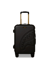 REALITY CHECK SHARKITECTURE CARRY-ON JETBLACK LUGGAGE (GOLD HARDWARE)