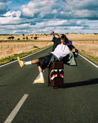 SHARKS IN PARIS BLUR EFFECT FULL SIZE LUGGAGE