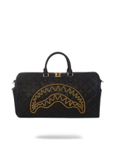 NOIR QUILT GOLD CHAIN SHARK DUFFLE