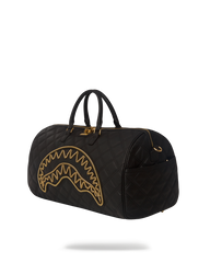 NOIR QUILT GOLD CHAIN SHARK DUFFLE