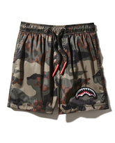 KIDS CAMO CHECKERED SWIM TRUNKS
