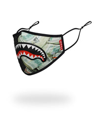 ADULT PARTY SHARK FORM FITTING FACE MASK