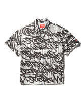 GRAFFITI SHORT SLEEVE BUTTON FRONT SHIRT