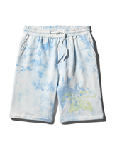 TIE DYE KNIT SHORTS (BLUE)