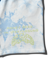 TIE DYE KNIT SHORTS (BLUE)