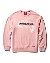 SPRAYGROUND PULLOVER CREW NECK SWEATSHIRT (PINK)