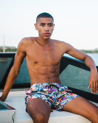 FLORAL MONEY SHOTO SWIM TRUNKS