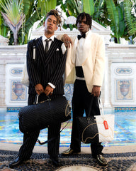 LEVELED UP SPLIT QUILT SHARK TOTE