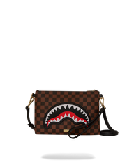 SAWTOOTH SHARKS IN PARIS CROSSOVER CLUTCH