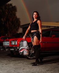 SCRIBBLE DRIBBLE CHECK BACKPACK