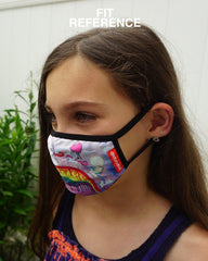 KIDS FORM FITTING MASK: SPUCCI LEOPARD