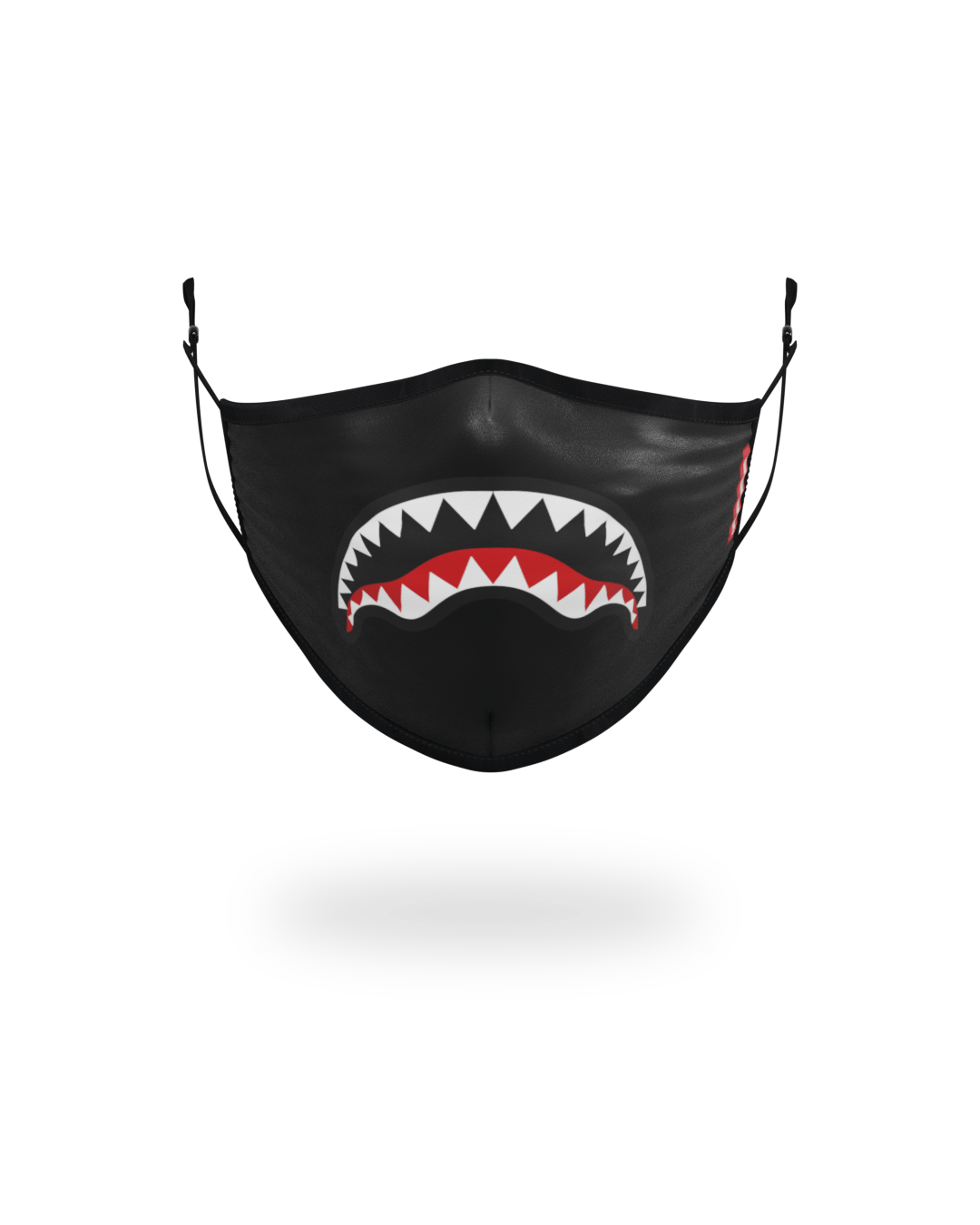 ADULT SHARK LOGO (BLACK) FORM-FITTING FACE MASK