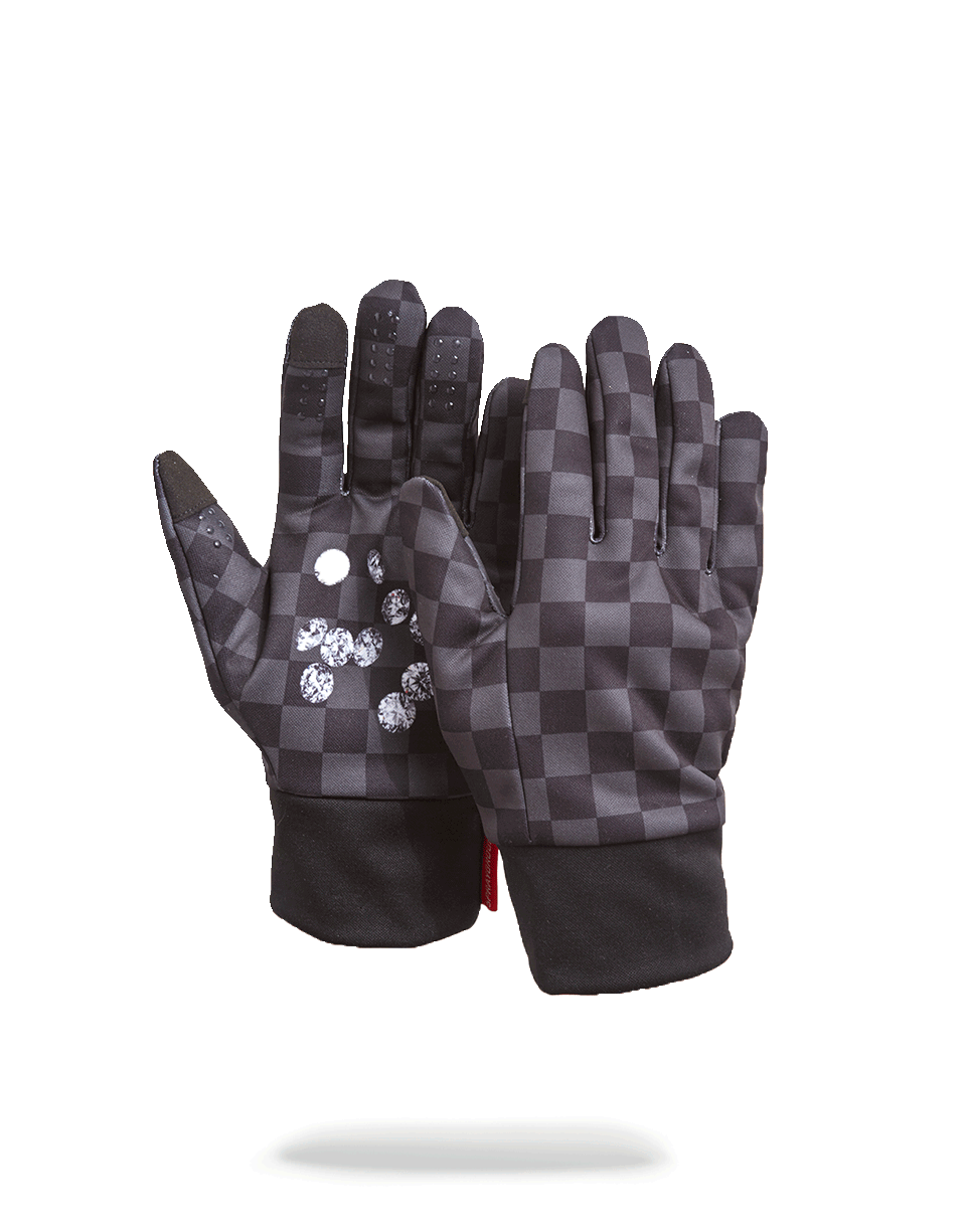 DIAMONDS IN PALM GLOVES