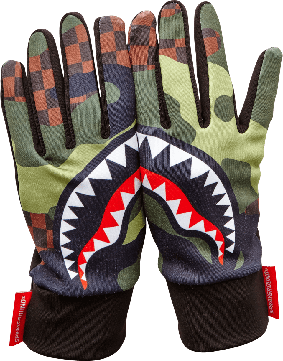 CHECKER CAMO GLOVES
