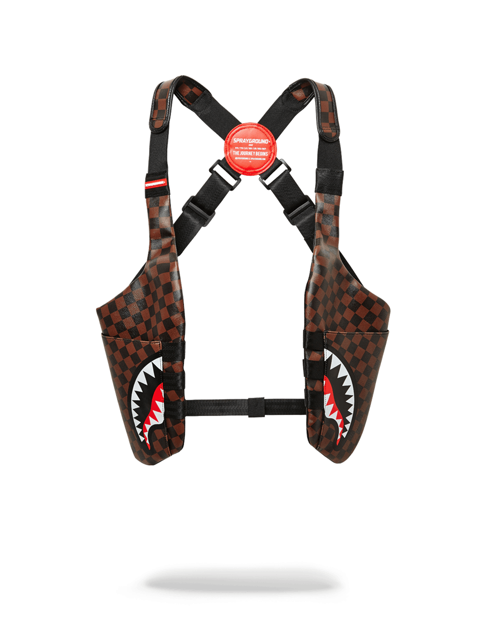 SIDE SHARKS IN PARIS SHOULDER PACK