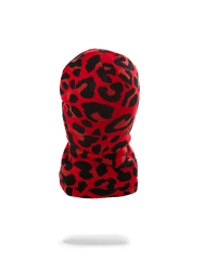 RED LEOPARD GOLD SHARK MOUTH SKI MASK