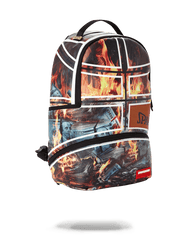 SPALDING X SPRAYGROUND FIRE MONEY BACKPACK