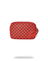 SHARKS IN PARIS RED TOILETRY AKA MONEY BAGS