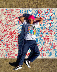 SHEREEN JENKINS CANVAS BACKPACK 1 of 18 CUT FROM LARGE CANVAS ART