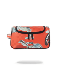 MONEY CAMO (RED) TOILETRY BAG