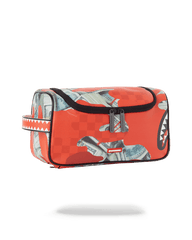MONEY CAMO (RED) TOILETRY BAG