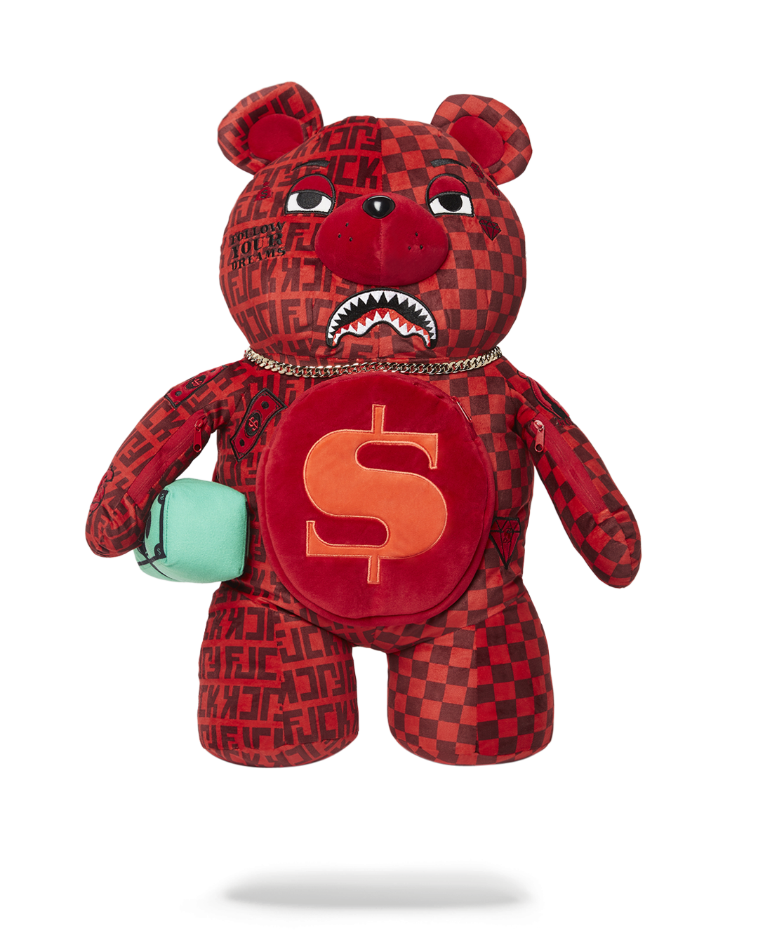 VENI VIDI VICI MONEYBEAR TEDDYBEAR BACKPACK