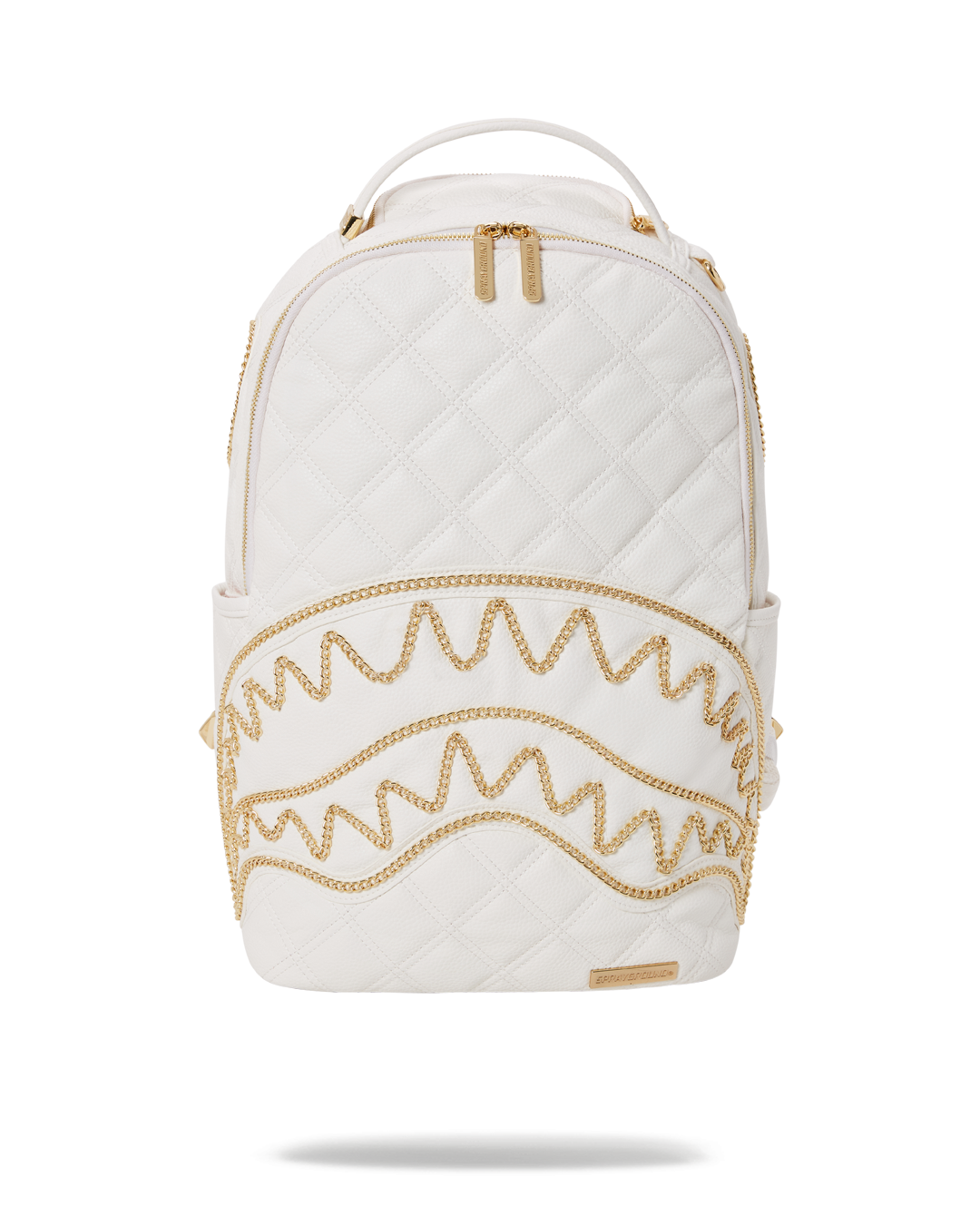 RIVIERA LE BLANC GOLD CHAIN SHARK BACKPACK (DLXV)
