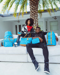 ILLUCHAINS TURQ TOILETRY BAG