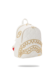 RIVIERA LE BLANC GOLD CHAIN SHARK SAVAGE BACKPACK