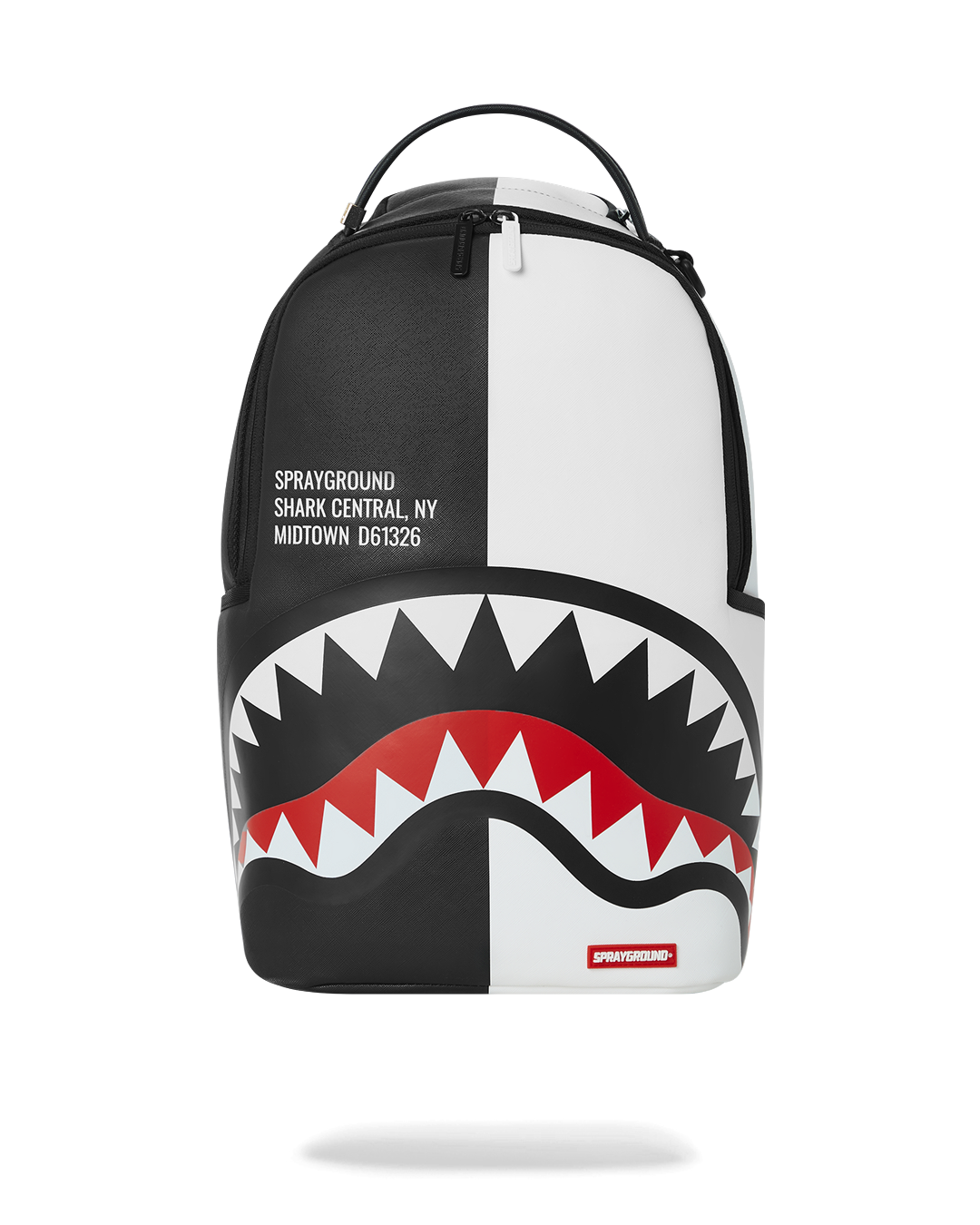 SHARK CENTRAL SPLIT BACKPACK BLK/WHT (DLXV)
