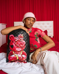 QUILT HAND PAINTED DIABLO BEAR BACKPACK (DLXV)