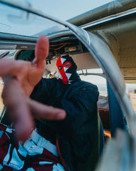 VERTICAL SHARK SKI MASK