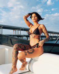 MIDNIGHT MONEY PATTERN BIKINI