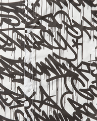 GRAFFITI SHORT SLEEVE BUTTON FRONT SHIRT