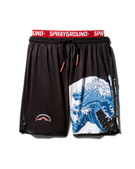 DRAGON WAVE CORTO SWIM TRUNKS (BLACK)
